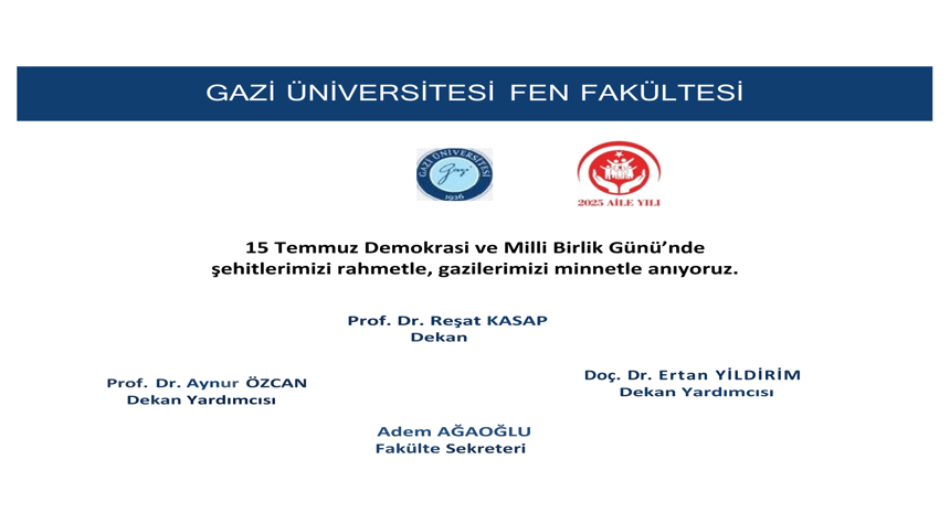 15 Temmuz Anma Mesajı