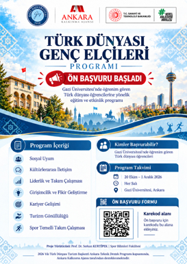 Türk Dünyası Genç Elçileri Programı İçin Ön Başvurular Başladı!