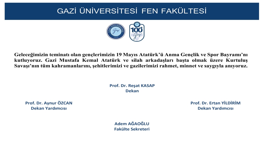 19 Mayıs Atatürk'ü Anma Gençlik ve Spor Bayramı