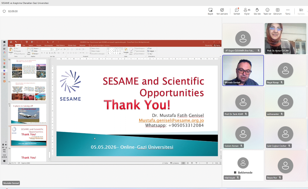 Fakültemizde “SESAME ve Araştırma Olanakları” Konulu Seminer Düzenlendi-1