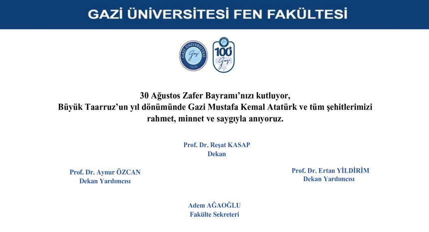 30 Ağustos Zafer Bayramı Kutlama Mesajı