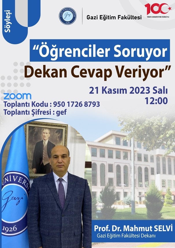 Fakültemiz Öğrencilerine Yönelik “Öğrenciler Soruyor, Dekan Cevap Veriyor” Temalı Çevrim İçi Buluşma Etkinliği Düzenlendi-1