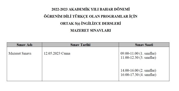 ortak ve seçmeli dersler-1