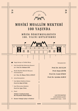 Musiki Muallim Mektebi 100 Yaşında