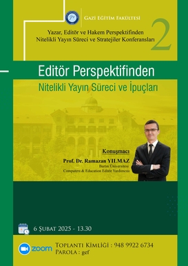 Çevrim içi Söyleşi : Editör Perspektifinden Nitelikli Yayın Süreci ve İpuçları