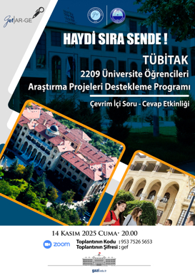 TÜBİTAK 2209 Üniversite Öğrencileri Araştırma Projeleri Destekleme Programı : Çevrim İçi Soru - Cevap Etkinliği