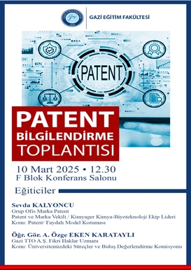 Patent Bilgilendirme Toplantısı