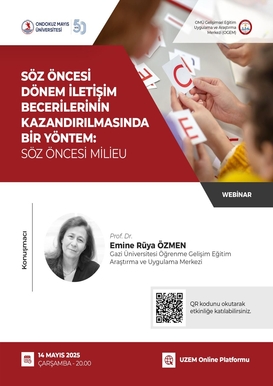 Söz Öncesi Dönem İletişim Becerilerinin Kazandırılmasında Bir Yöntem: Söz Önvesi Milieu