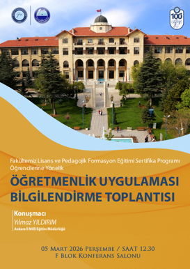 Öğretmenlik Uygulaması Bilgilendirme Toplantısı