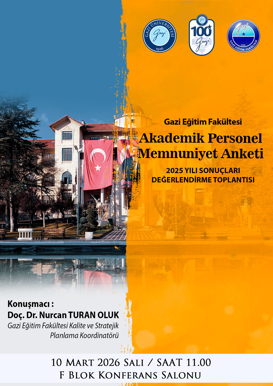 Akademik Personel Memnuniyet Anketi 2025 Yılı Sonuçları Değerlendirme Toplantısı