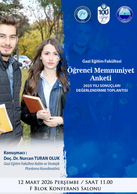 Öğrenci Memnuniyet Anketi 2025 Yılı Sonuçları Değerlendirme Toplantısı