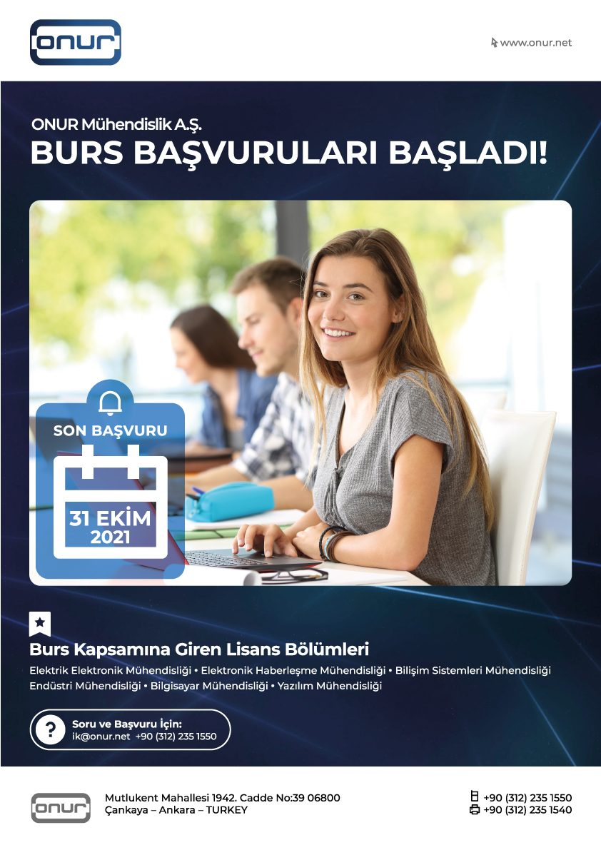 Onur Mühendislik A.Ş. Burs