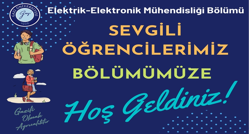 Bölümümüzden Öğrencilerimize Hoş Geldin Mesajı