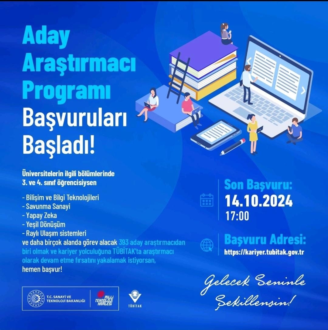 TÜBİTAK Aday Araştırmacı Programı Duyurusu-1