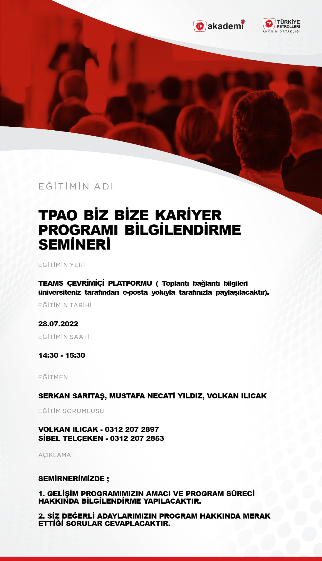 TPAO Kariyer Programı Bilgilendirme Semineri-1