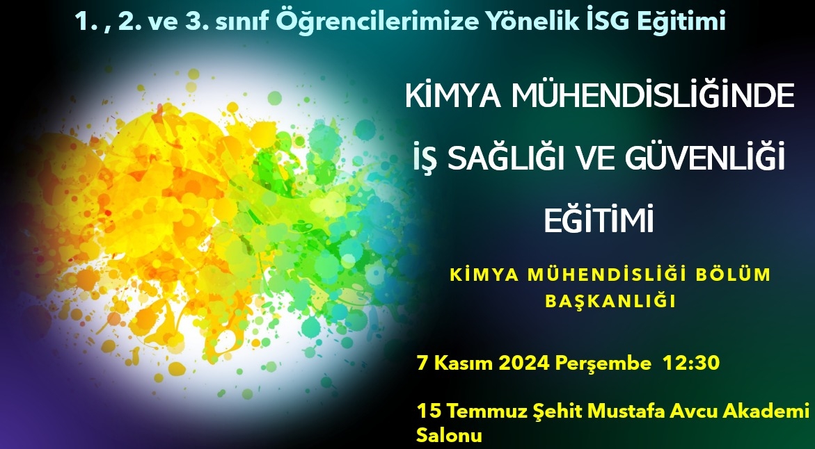 Kimya Mühendisliğinde İş Sağlığı ve Güvenliği Eğitimi-1