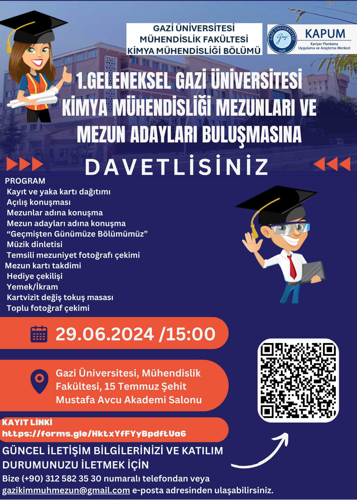 1. Geleneksel Gazi Kimya Mühendisliği Mezunları ve Mezun Adayları Buluşması-1