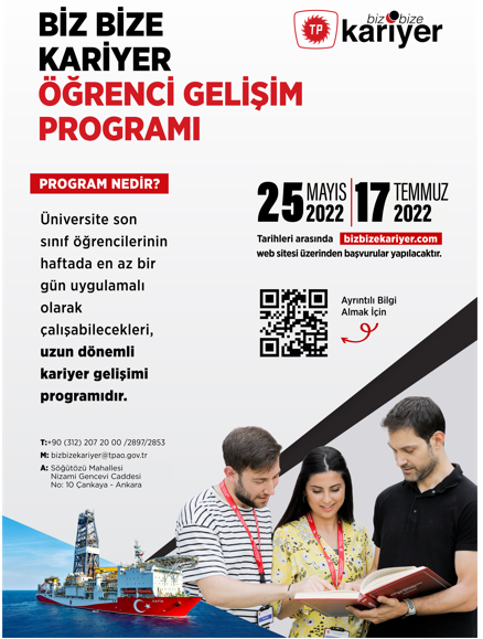TPAO Biz Bize Kariyer Öğrenci Gelişim Programı -1