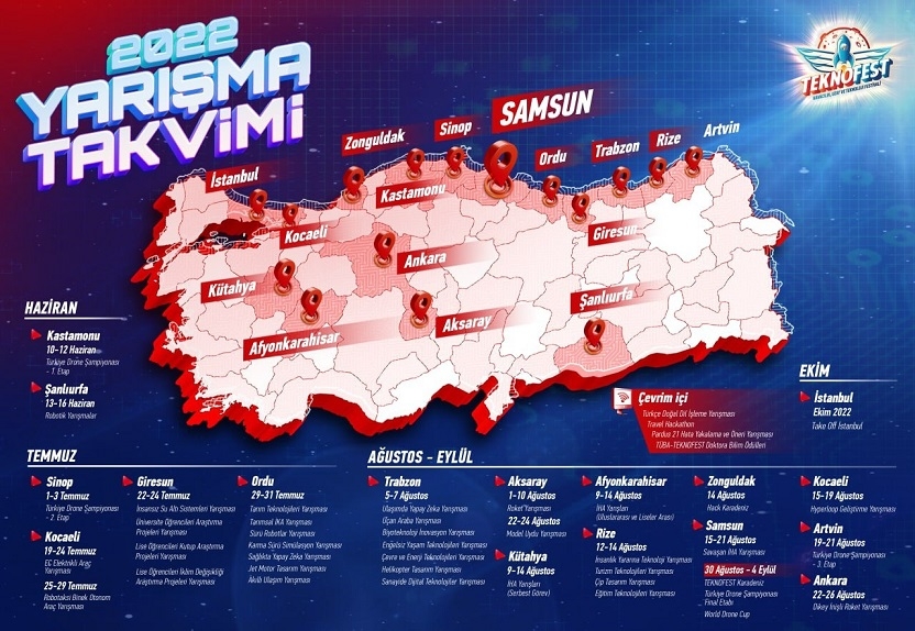 TEKNOFEST 2022 Yarışma Takvimi-1