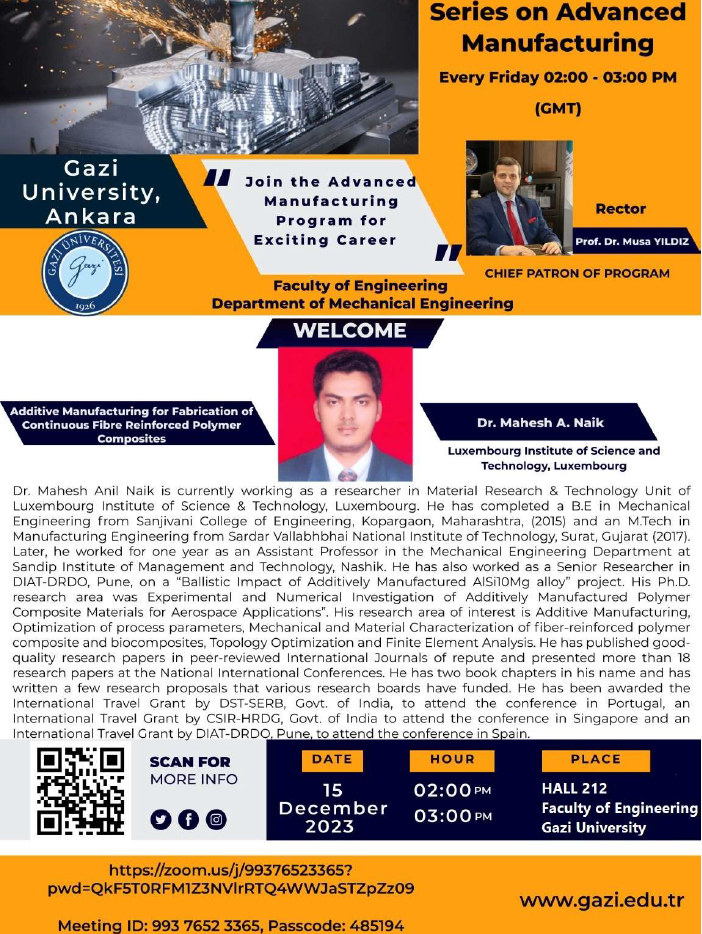 Additive Manufacturing for Fabrication of Continuous Fibre Reinforced Polymer Composites (Luxembourg)-1