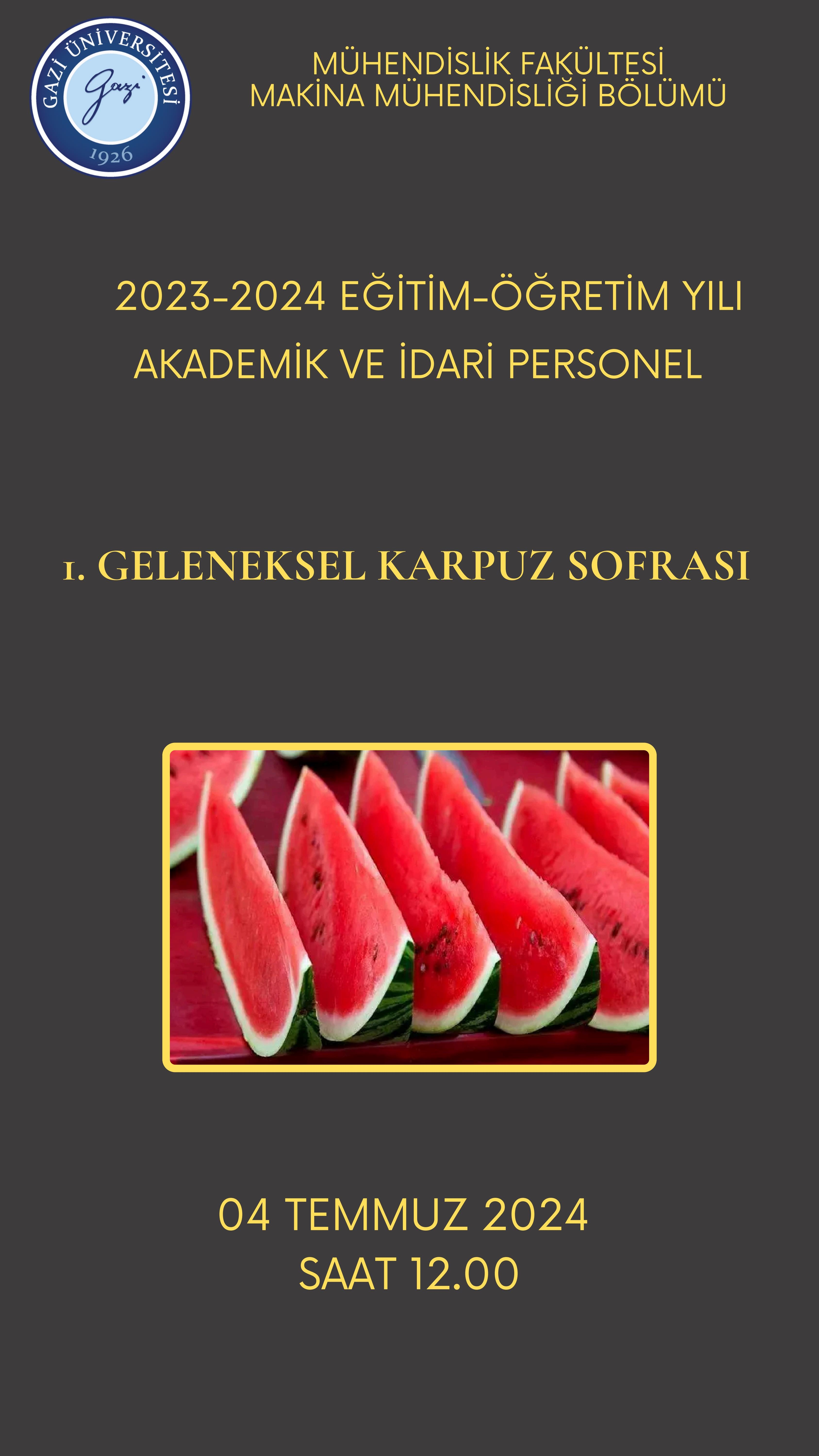 1. Geleneksel Karpuz Sofrası