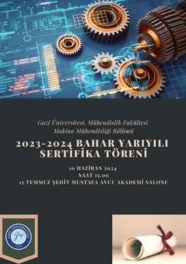 2023-2024 Bahar Dönemi Sertifika Töreni