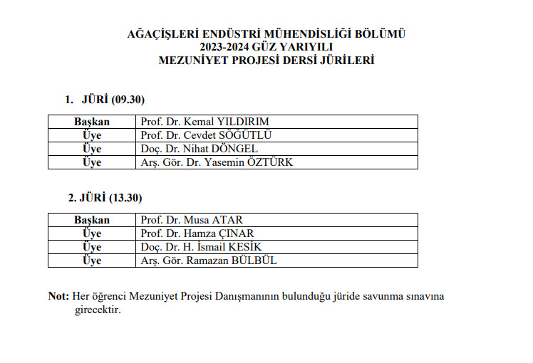 Mezuniyet Projesi Jürileri-1