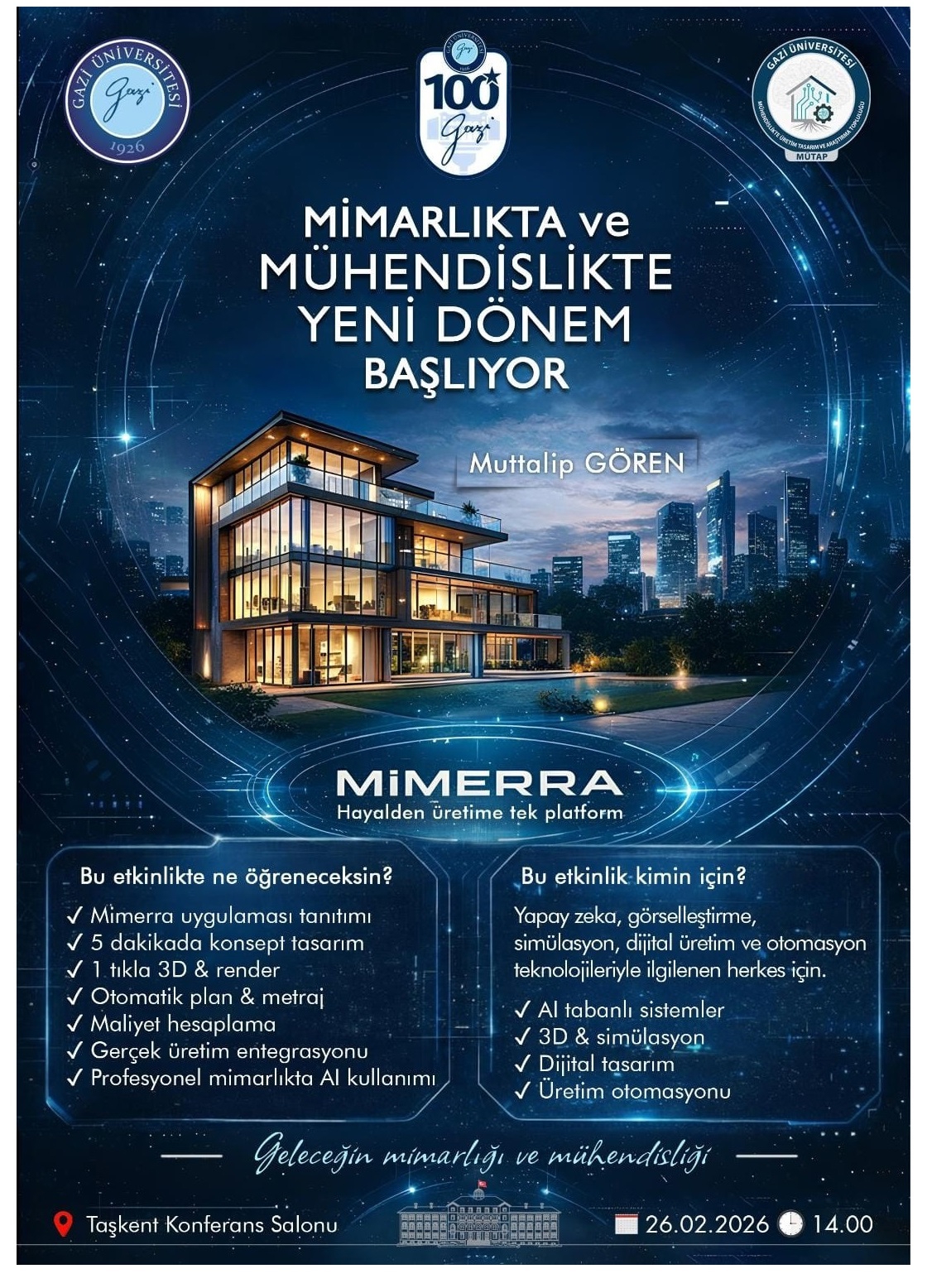 Mimarlıkta ve Mühendislikte Yeni Dönem Başlıyor ''MİMERRA''-1
