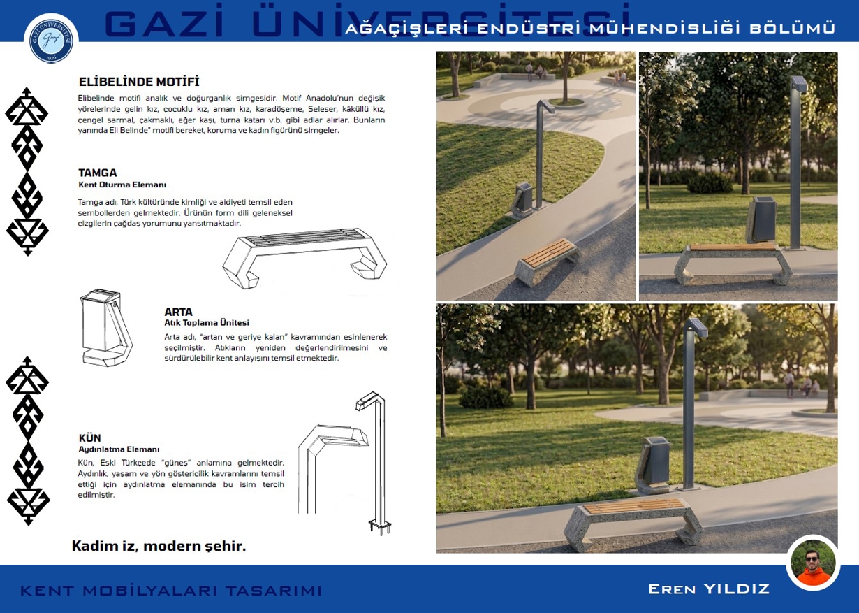 AEM360 - KENT MOBİLYALARI TASARIMI, AEM354-ÜRETİM TEKNOLOJİSİ 2 ve AEM422 -TASARIM PROJE 3  DERSLERİ KAPSAMINDA PROJE VE POSTER SUNUMLARI-1