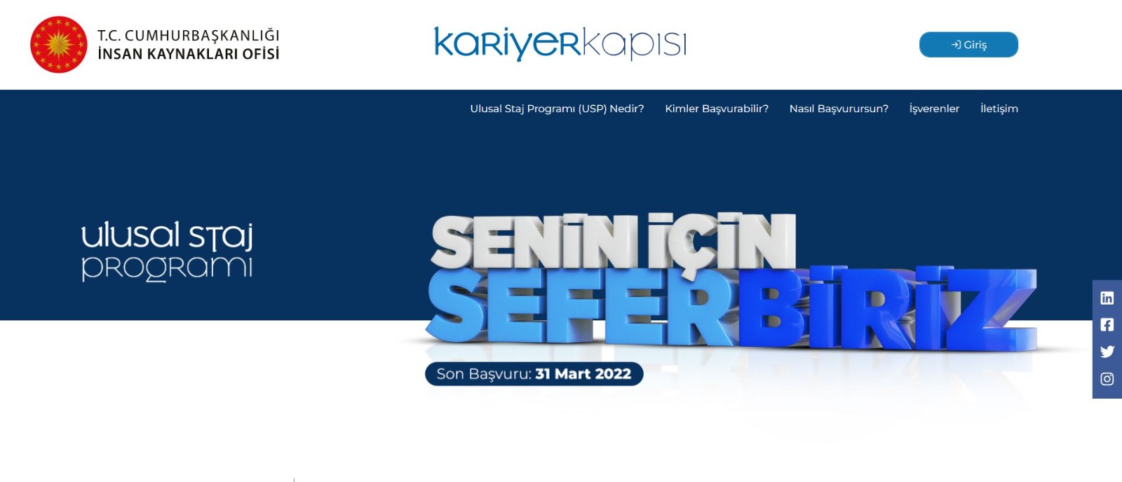 Cumhurbaşkanlığı Ulusal Staj Programı-1