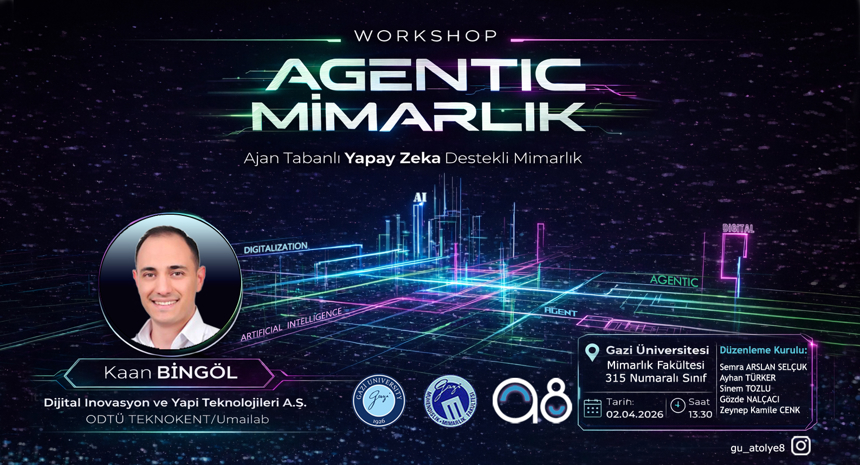“Agentic Mimarlık: Ajan Tabanlı Yapay Zeka Destekli Mimarlık” Çalıştayı