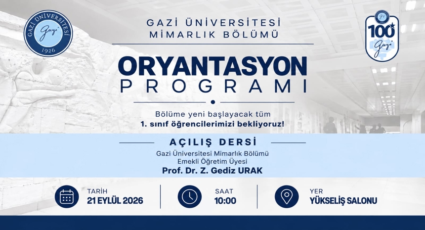 2026-2027 Eğitim-Öğretim Yılı Oryantasyon Programı