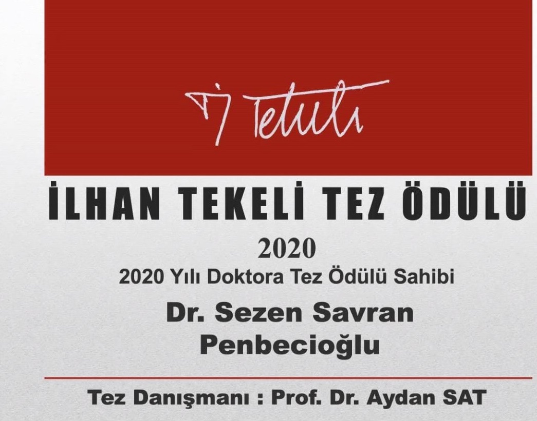 İlhan Tekeli Şehircilik Kültürü Vakfı 2020 Yılı Doktora Tez Ödülü-1