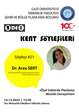 2de1 #21 - Dr. Arzu Sert - Özel Sektörde Planlama: Mesleki Deneyimler