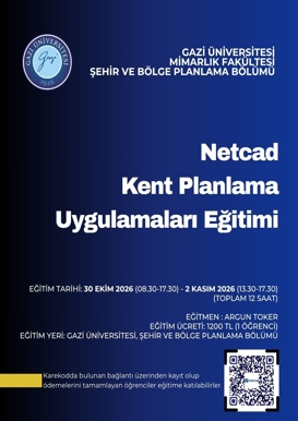 Netcad Kent Planlama Uygulamaları Eğitimi
