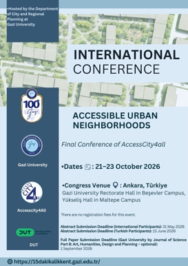 Uluslararası Konferans - Accessible Urban Neighborhoods