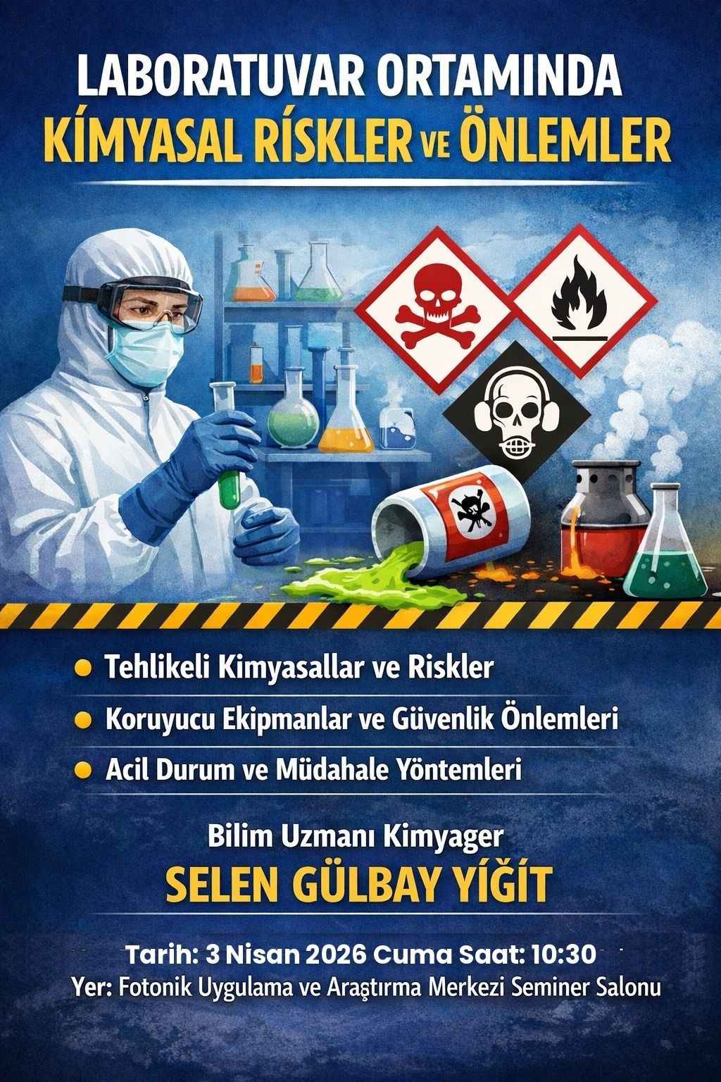 Kimyasal Riskler ve Laboratuvar Güvenliği Eğitimi 