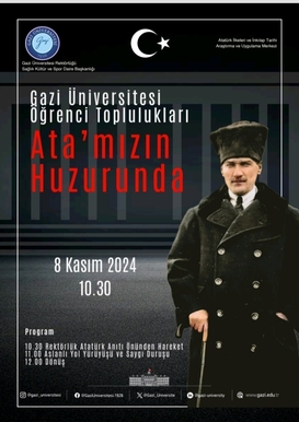 Gazi Üniversitesi Öğrenci Toplulukları Ata'nın Huzurunda Gazi Üniversitesi Öğrenci Toplulukları Ata'nın Huzurunda