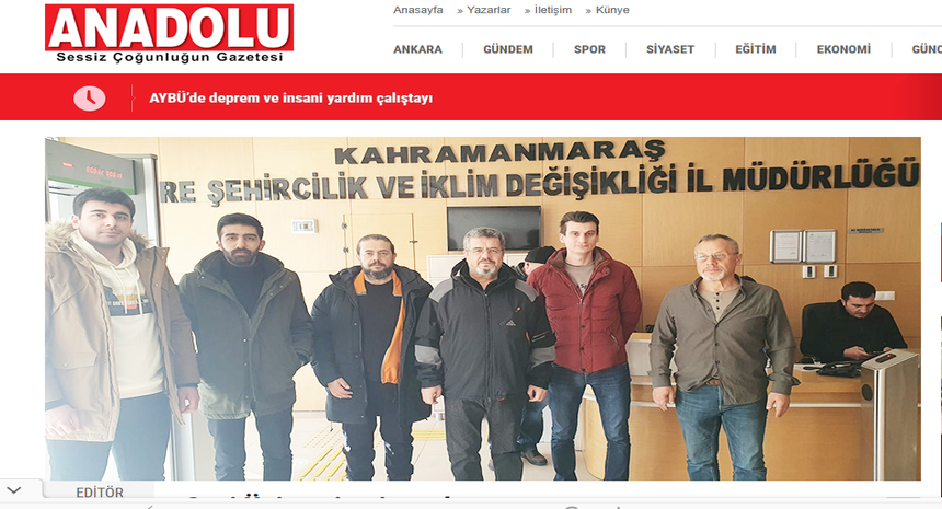 Anadolu Gazetesi Maraş
