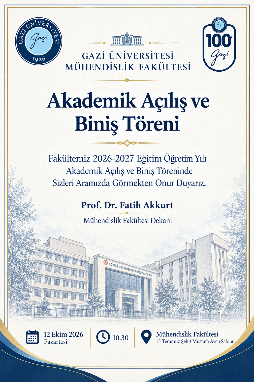 2026- 2027 Eğitim Öğretim Yılı Akademik Açılış ve Biniş Giyme Töreni-1