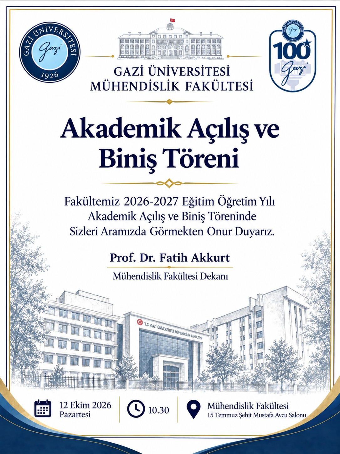 2026- 2027 Eğitim Öğretim Yılı Akademik Açılış ve Biniş Giyme Töreni-1