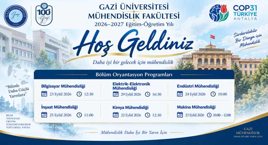 2026- 2027 Eğitim Öğretim Yılı Bölümlerimiz Oryantasyon Programları