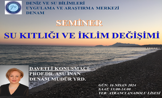 "Su Kıtlığı ve Sürdürülebilir Su Yönetimi" Seminer gerçekleştirildi