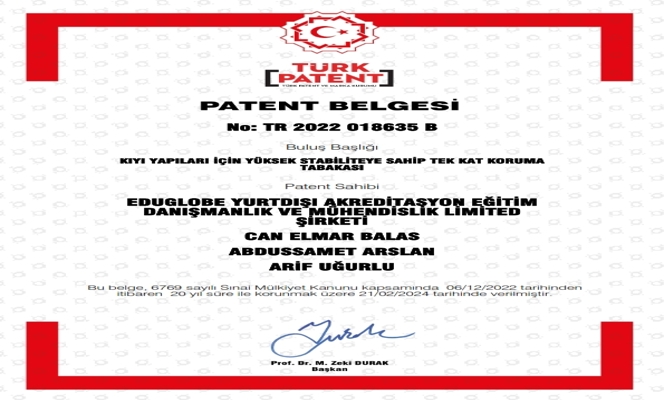 Prof. Dr. Can BALAS'ın Buluşları Türk Patent ve Marka Kurumu tarafından Tescillendi