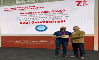 7.Uluslararası Değişik Doğal Taş Tasarım Yarışması Üniversite Ödülü