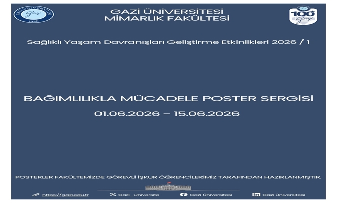 BAĞIMLILIKLA MÜCADELE POSTER SERGİSİ düzenlendi