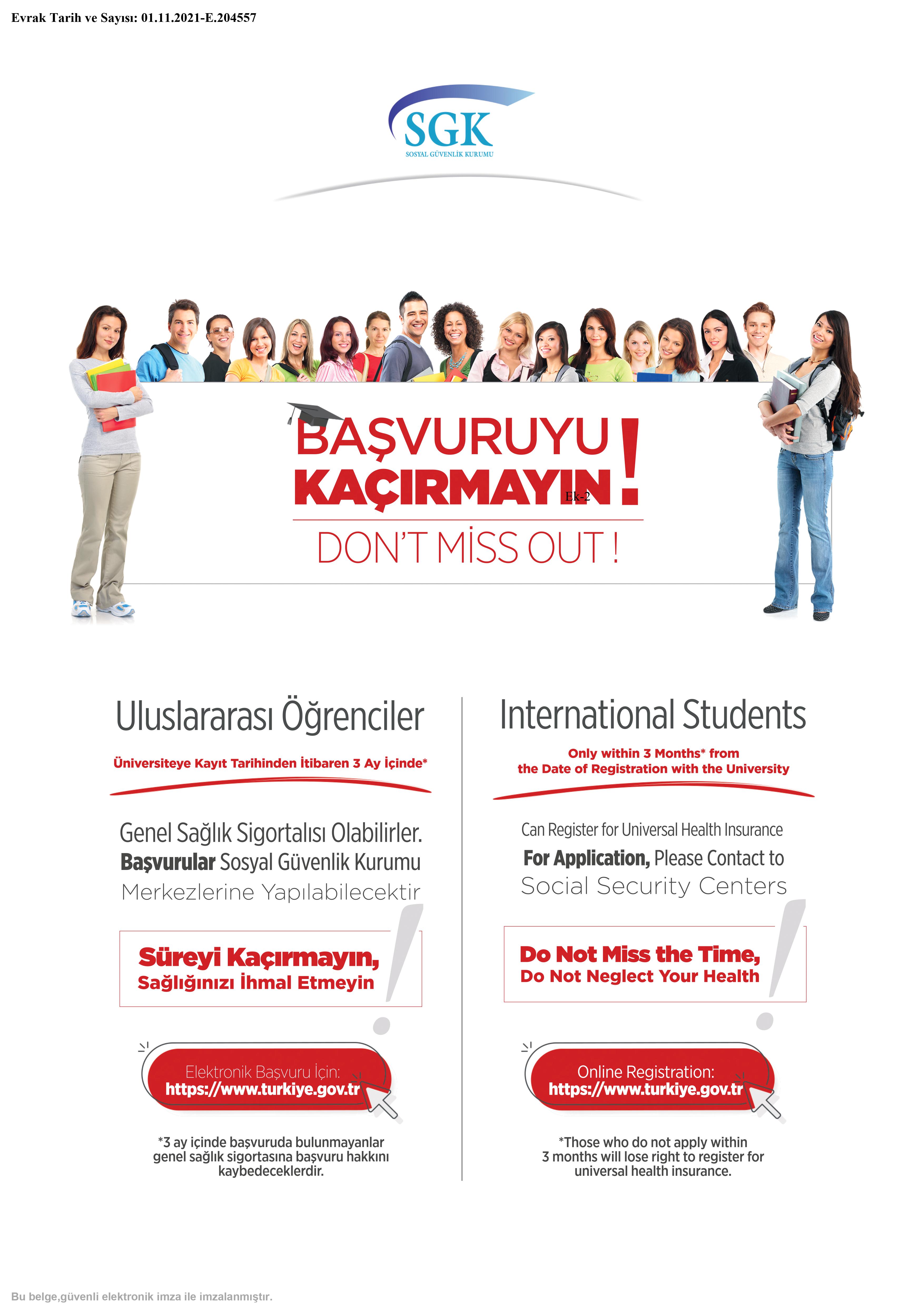Yabancı Uyruklu Öğrencilerinin Genel Sağlık Sigortalılığı-1