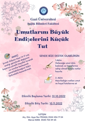 Umutlarını Büyük Endişelerini Küçük Tut