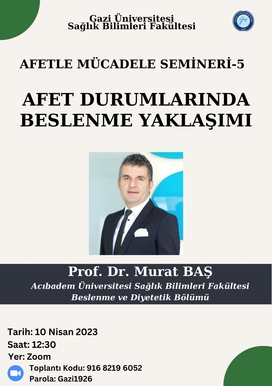 Afet Durumlarında Beslenme Yaklaşımı