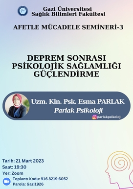 Deprem Sonrası Psikolojik Sağlamlığı Güçlendirme